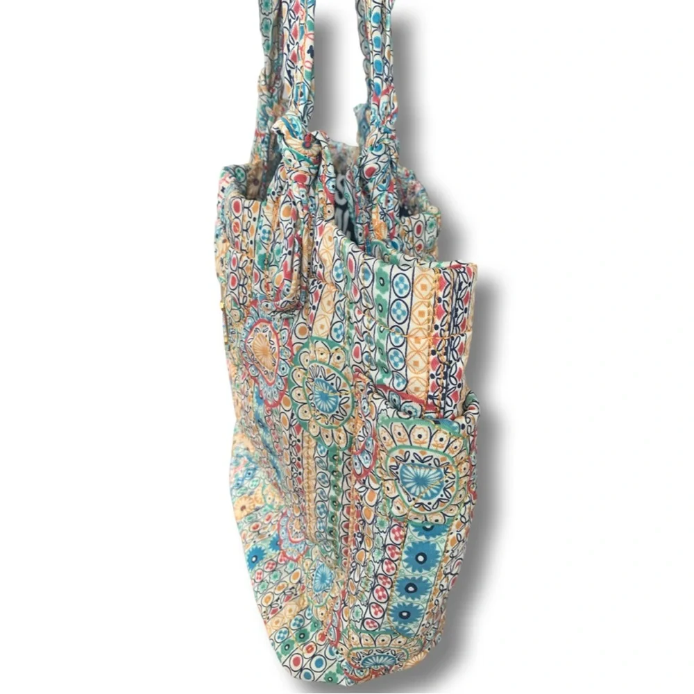 Marc By Marc Jacobs Standard Supply Workwear Multicolor Floral Quilted Tote Bag - Picture 3 of 5